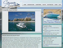 Tablet Screenshot of caymanluxurycharters.com
